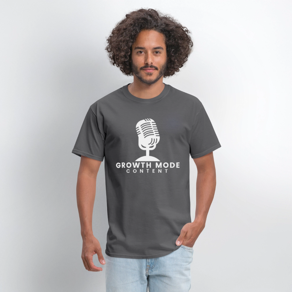 Growth Mode Content Classic T-Shirt - charcoal