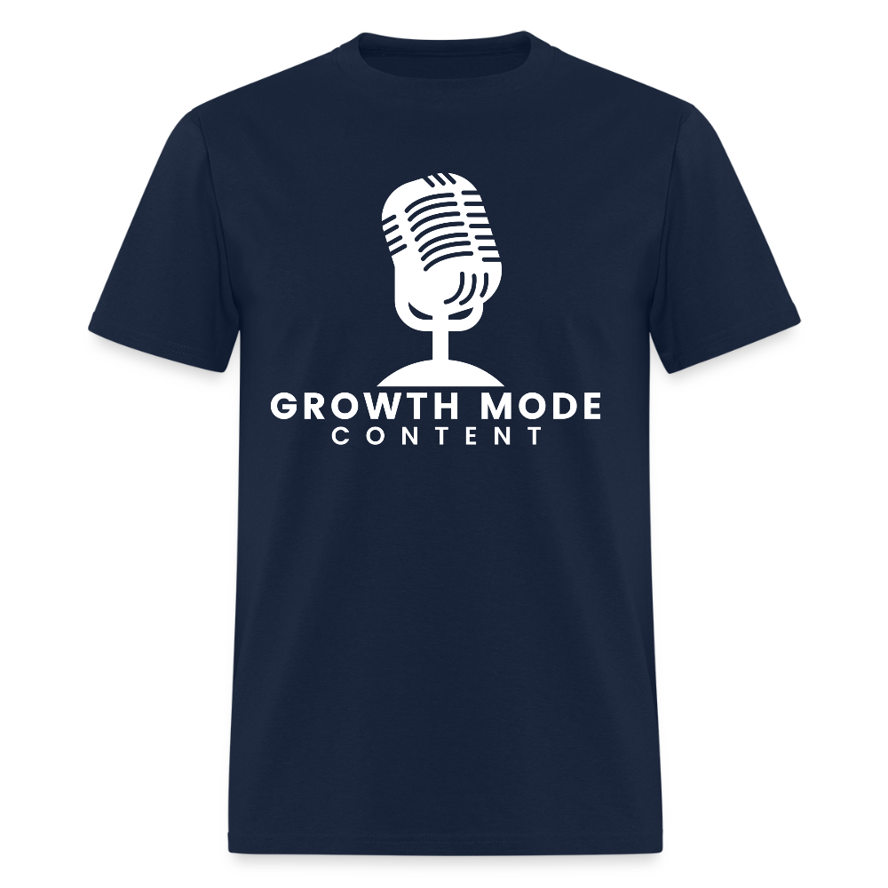 Growth Mode Content Classic T-Shirt - navy