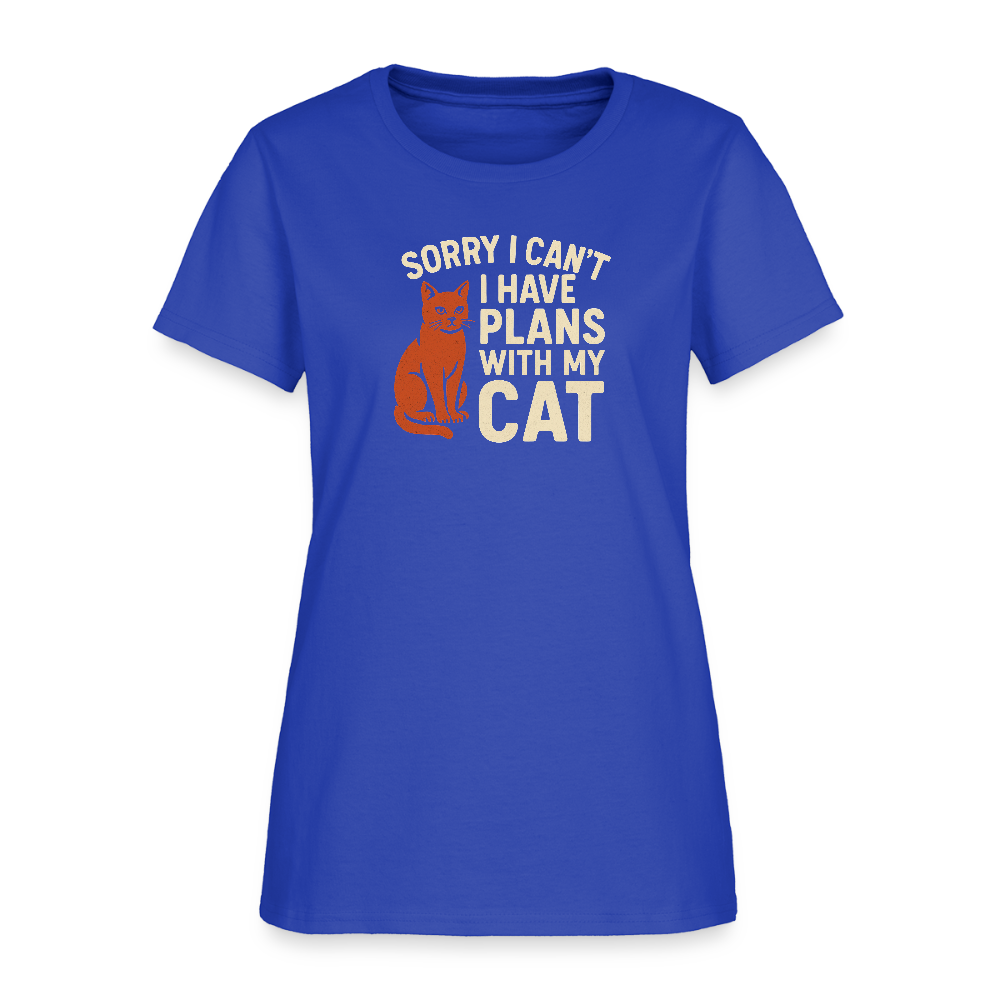 I have Plans with my Cat Ladies Cut T-Shirt - royal blue