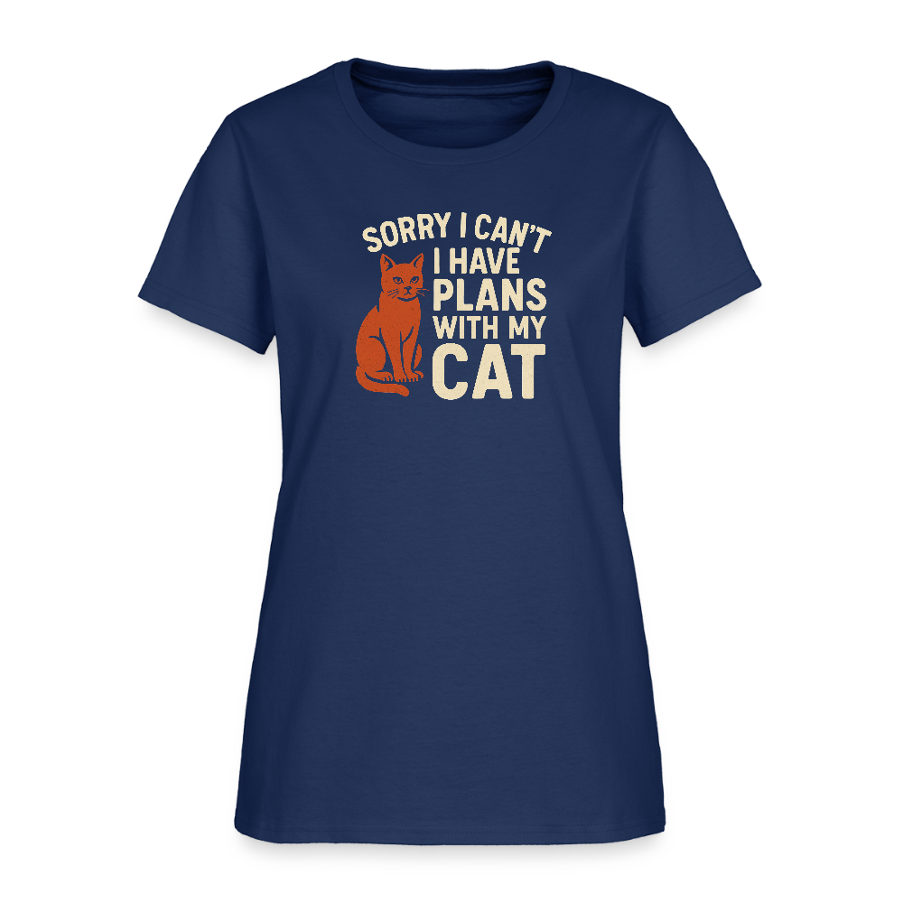 I have Plans with my Cat Ladies Cut T-Shirt - blue dusk