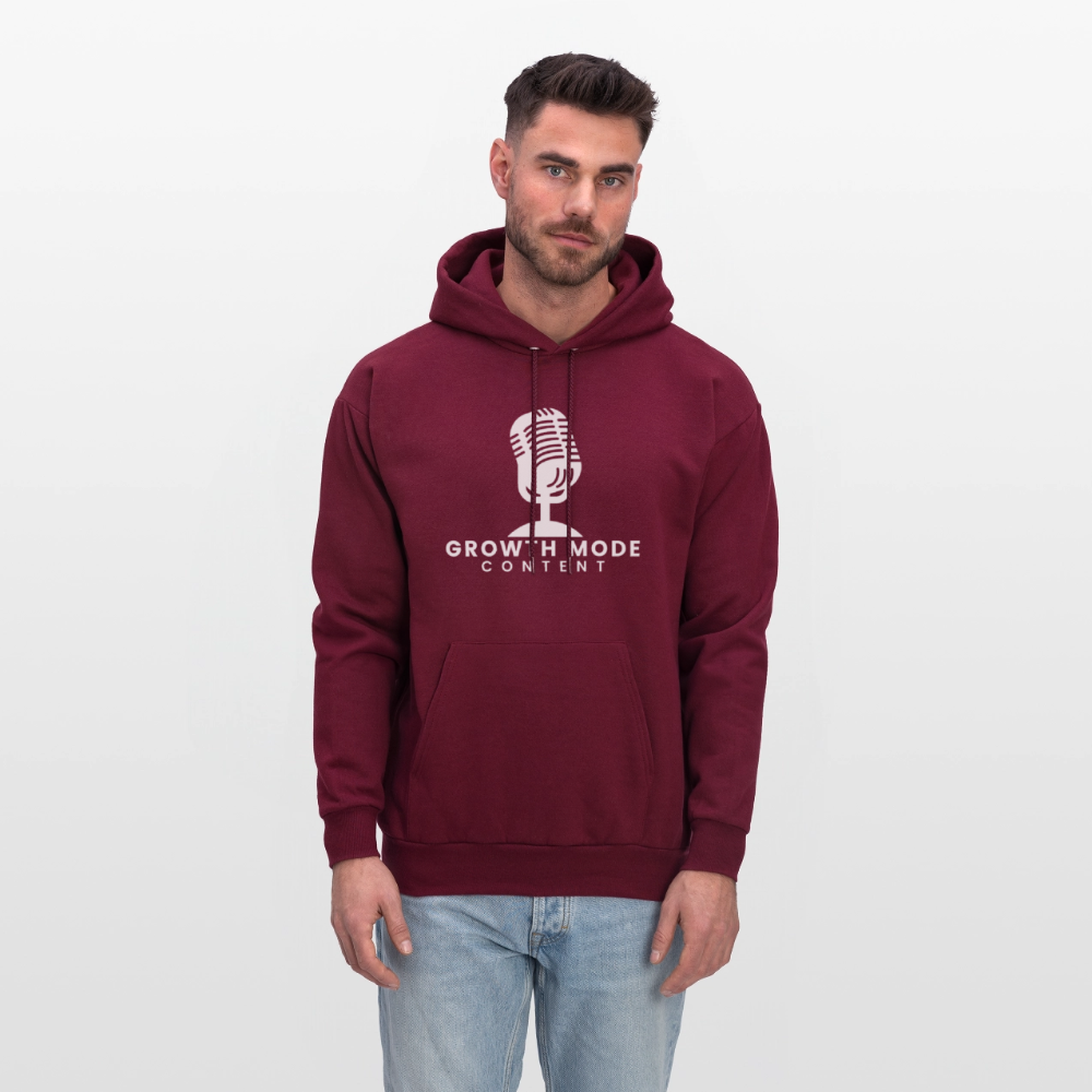 Growth Mode Content Hoodie - burgundy