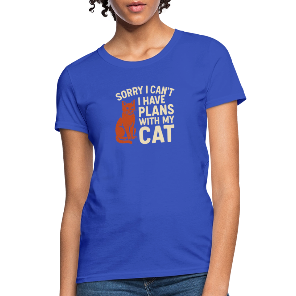 I have Plans with my Cat Ladies Cut T-Shirt - royal blue