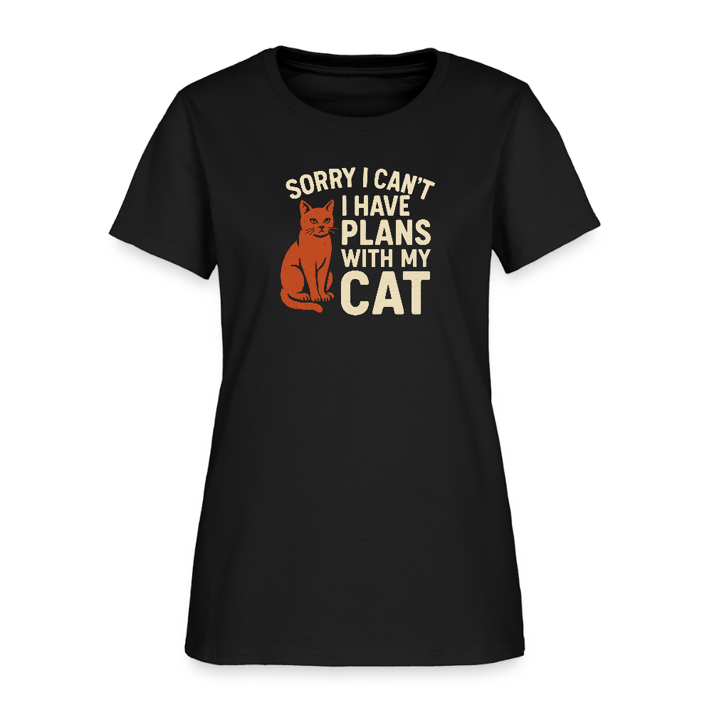 I have Plans with my Cat Ladies Cut T-Shirt - black