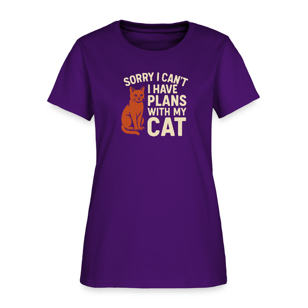 I have Plans with my Cat Ladies Cut T-Shirt - purple