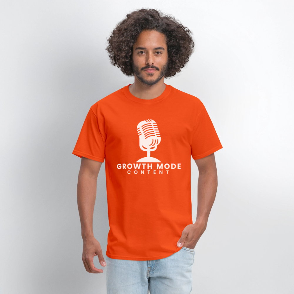 Growth Mode Content Classic T-Shirt - orange