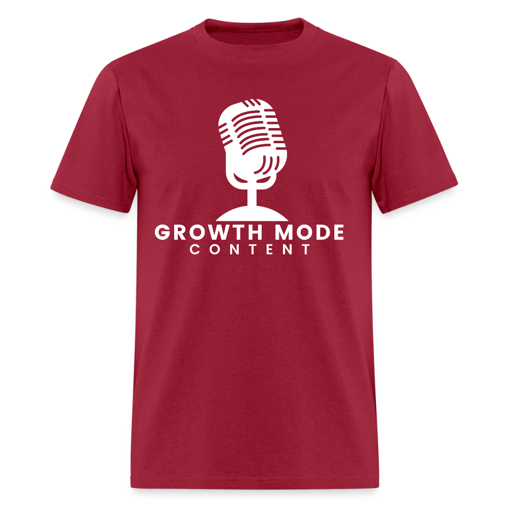 Growth Mode Content Classic T-Shirt - dark red