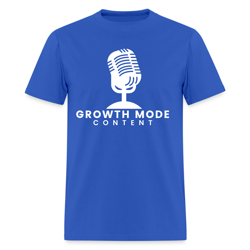Growth Mode Content Classic T-Shirt - royal blue