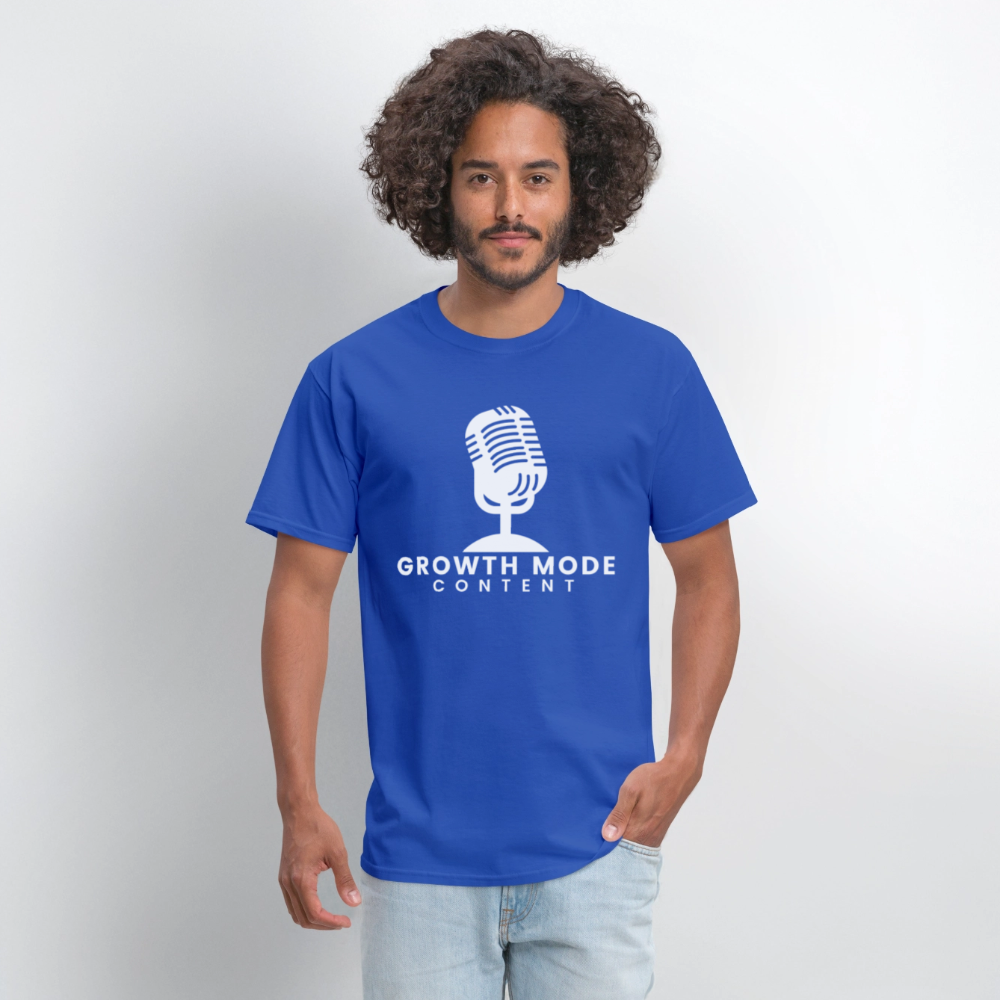 Growth Mode Content Classic T-Shirt - royal blue