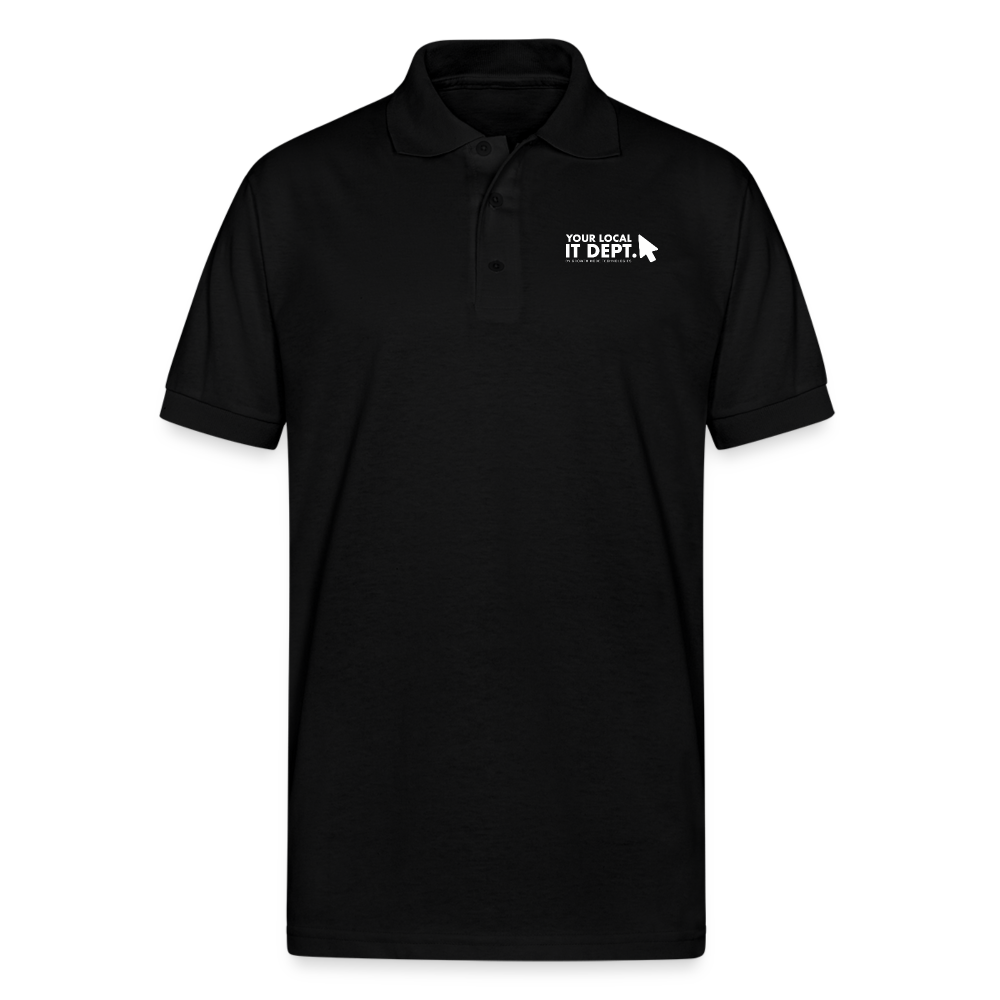 Men's Polo Shirt with Logo - black