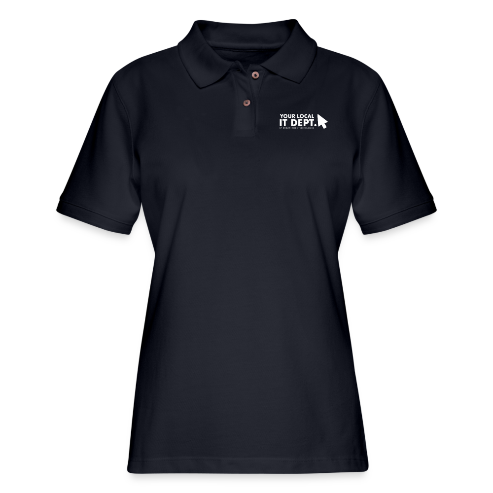 Women's Polo Shirt with Logo - midnight navy