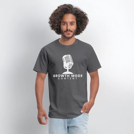 Growth Mode Content Classic T-Shirt - charcoal