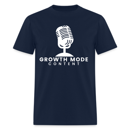 Growth Mode Content Classic T-Shirt - navy