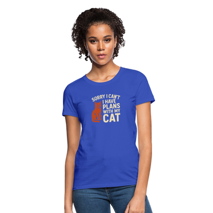 I have Plans with my Cat Ladies Cut T-Shirt - royal blue