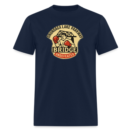 Onondaga Lake Parkway Bridge Undefeated T-Shirt - navy