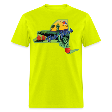 Beautiful NY T-Shirt - safety green