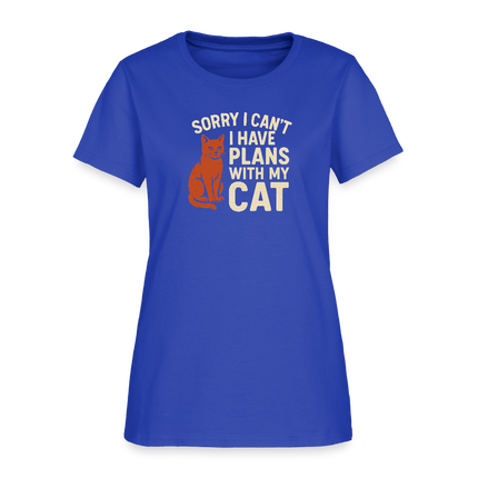 I have Plans with my Cat Ladies Cut T-Shirt - royal blue