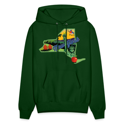 Beautiful NY Hoodie - forest green