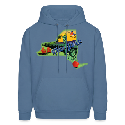 Beautiful NY Hoodie - denim blue