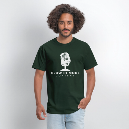 Growth Mode Content Classic T-Shirt - forest green