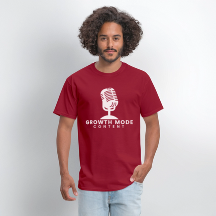 Growth Mode Content Classic T-Shirt - dark red