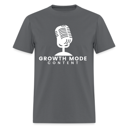 Growth Mode Content Classic T-Shirt - charcoal