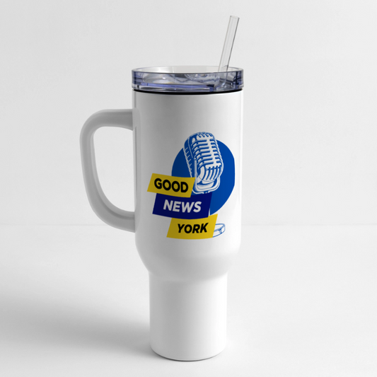 Good News York 40 oz Travel Tumbler Mug - white