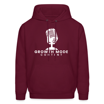 Growth Mode Content Hoodie - burgundy