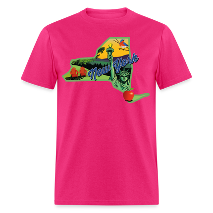 Beautiful NY T-Shirt - fuchsia