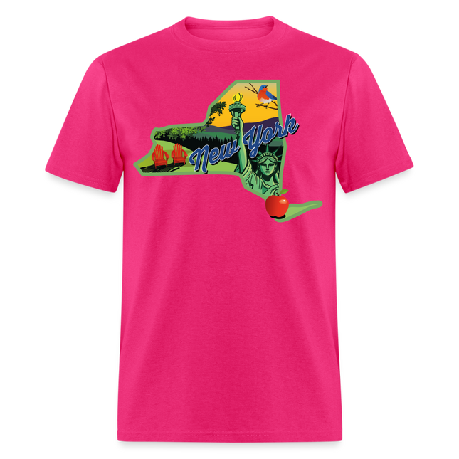 Beautiful NY T-Shirt - fuchsia