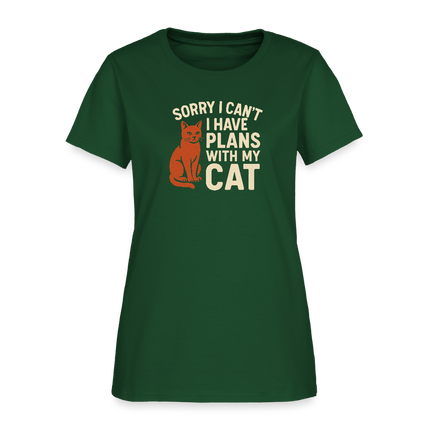 I have Plans with my Cat Ladies Cut T-Shirt - forest green