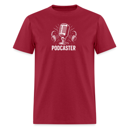 Podcaster  T-Shirt - dark red