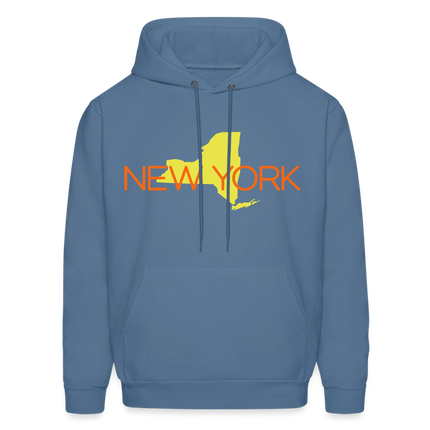 New York Hoodie - denim blue