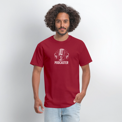 Podcaster  T-Shirt - dark red