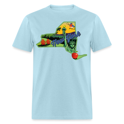 Beautiful NY T-Shirt - powder blue