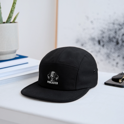 Podcaster Jockey Camper Cap - black