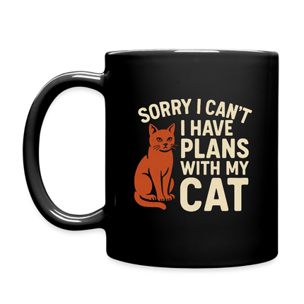 I have Plans with my Cat Mug - black