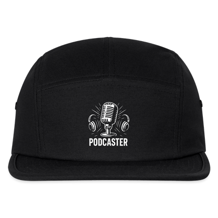 Podcaster Jockey Camper Cap - black