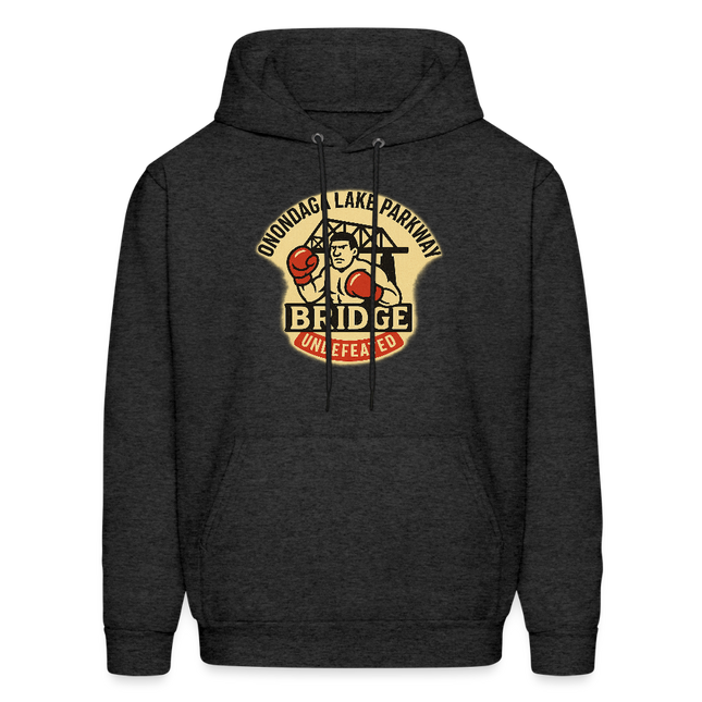 Onondaga Lake Parkway Bridge Undefeated Hoodie - charcoal grey