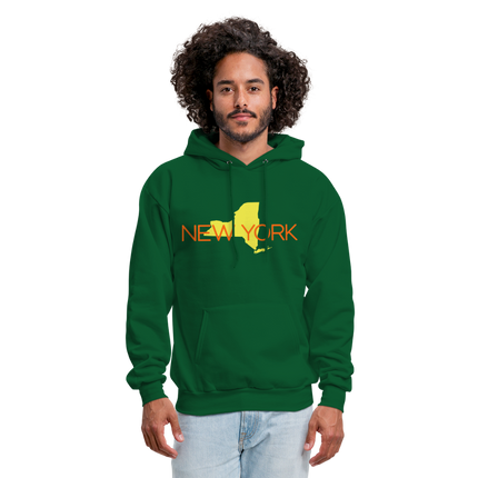 New York Hoodie - forest green