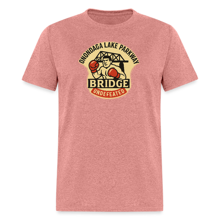 Onondaga Lake Parkway Bridge Undefeated T-Shirt - heather mauve