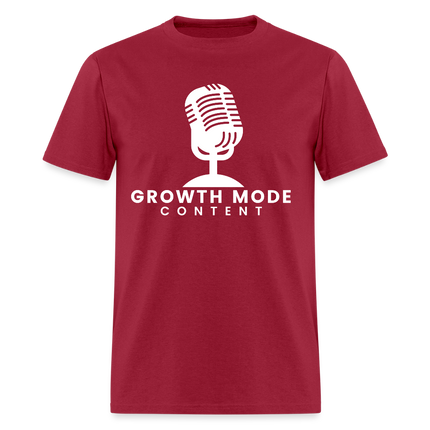 Growth Mode Content Classic T-Shirt - dark red