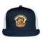Onondaga Lake Parkway Bridge Undefeated Trucker Hat - navy/white
