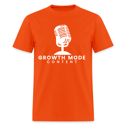 Growth Mode Content Classic T-Shirt - orange