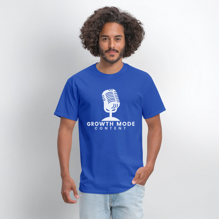 Growth Mode Content Classic T-Shirt - royal blue