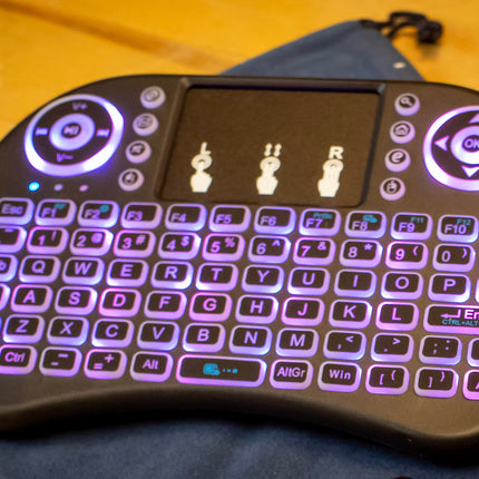 Mini Wireless Keyboard and Mouse Game Controller and Accessory Pack