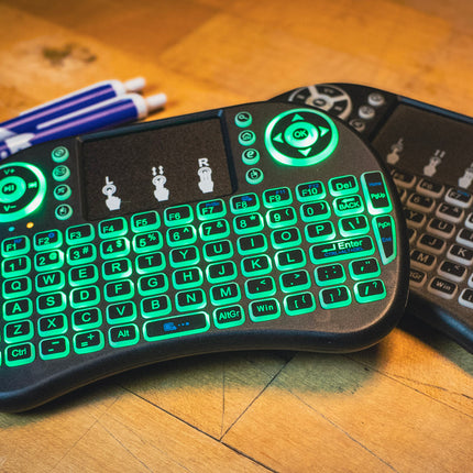 Mini Wireless Keyboard and Mouse Game Controller and Accessory Pack