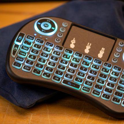 Mini Wireless Keyboard and Mouse Game Controller and Accessory Pack