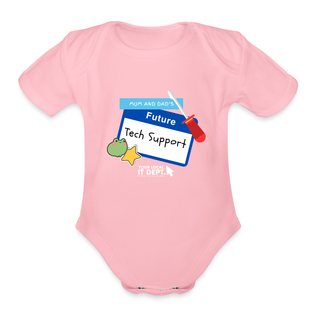 'Future Tech Support' Onesie - light pink
