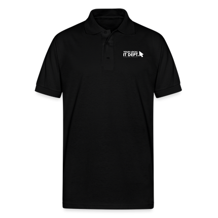 Men's Polo Shirt with Logo - black