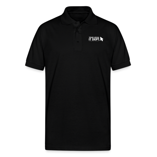 Men's Polo Shirt with Logo - black